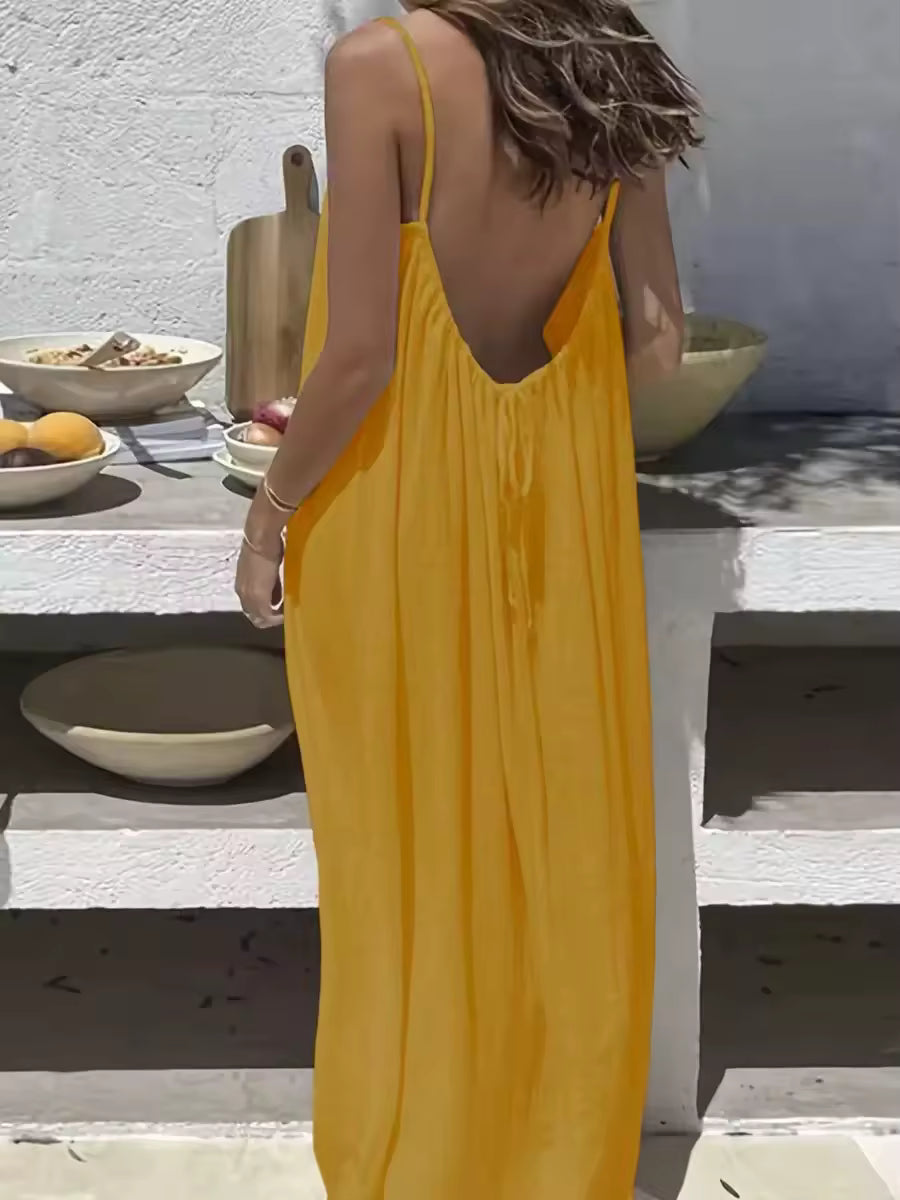 Elara - Vestido ajustado con espalda descubierta