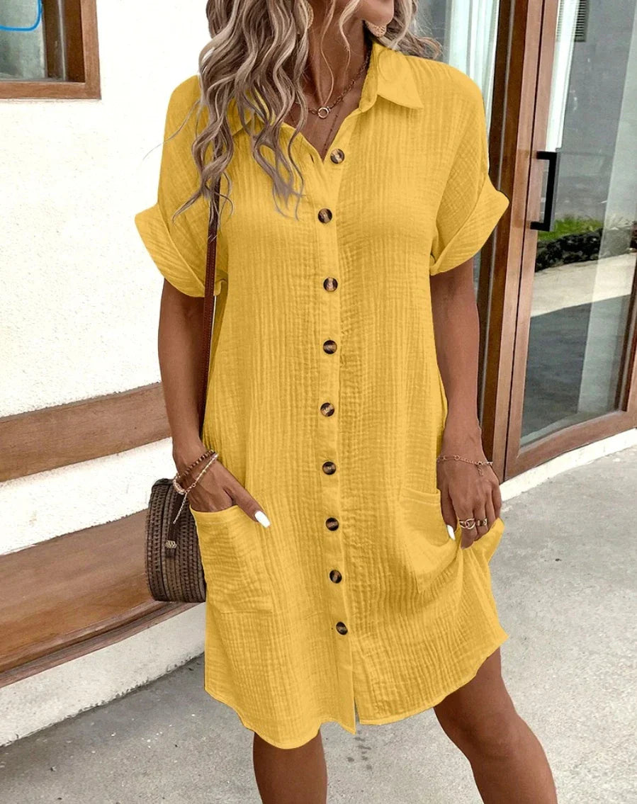 Amélie Vintage Midi Kleid