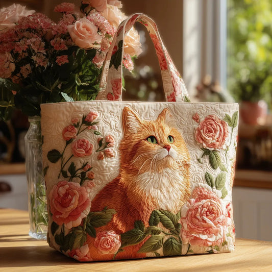 Bolso artesanal «Gatto Rosso» con rosas