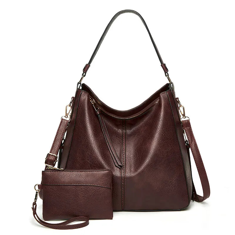 HOBO TULSSE – Bolso de cuero vintage + Monedero de Regalo