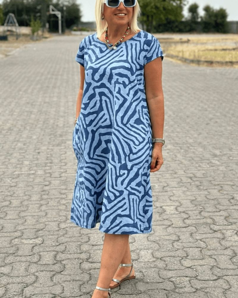 Avanille | vestido con cuello redondo