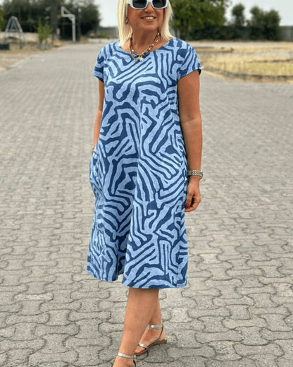 Avanille | vestido con cuello redondo