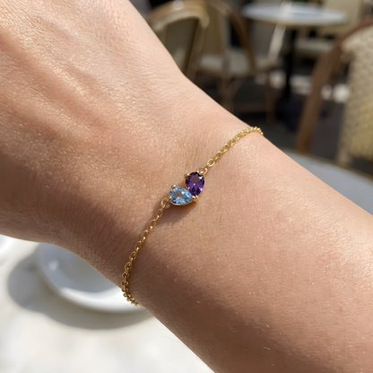 BRACELET DEUX CŒURS  – NOTRE LIEN