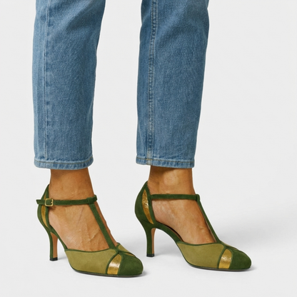 Sandali Vintage Eleganza Verde