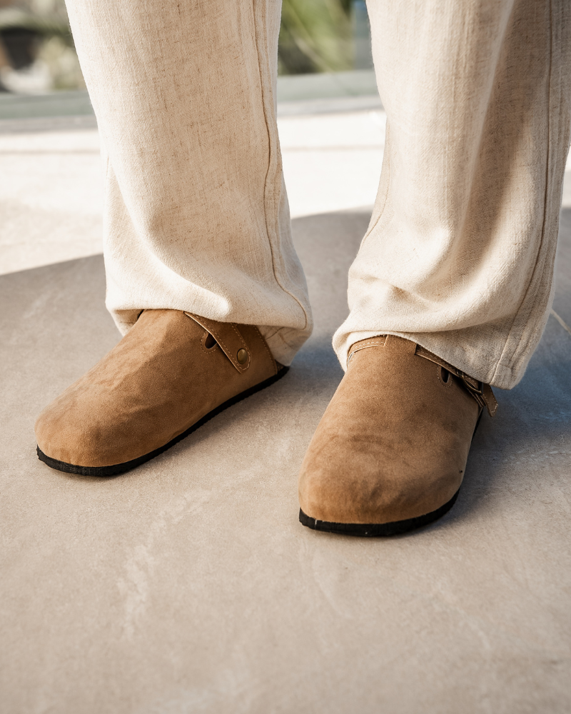 Luke™ | Herren Wildleder Clog – Bequeme Pantolette mit ergonomischem Fußbett