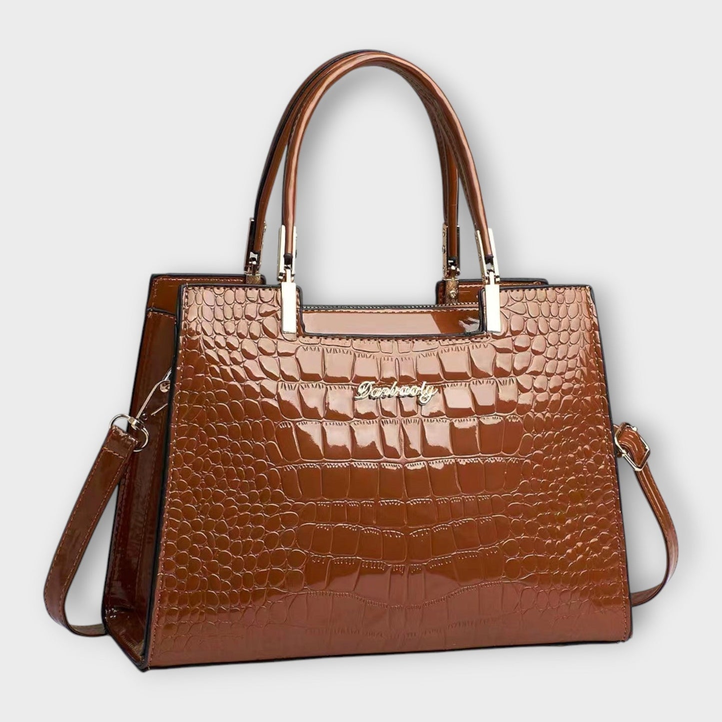Maison Verdelle -  Bolso con estampado de piel de cocodrilo brillante