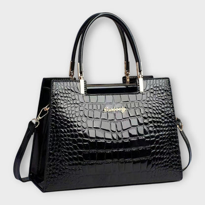 Maison Verdelle -  Bolso con estampado de piel de cocodrilo brillante