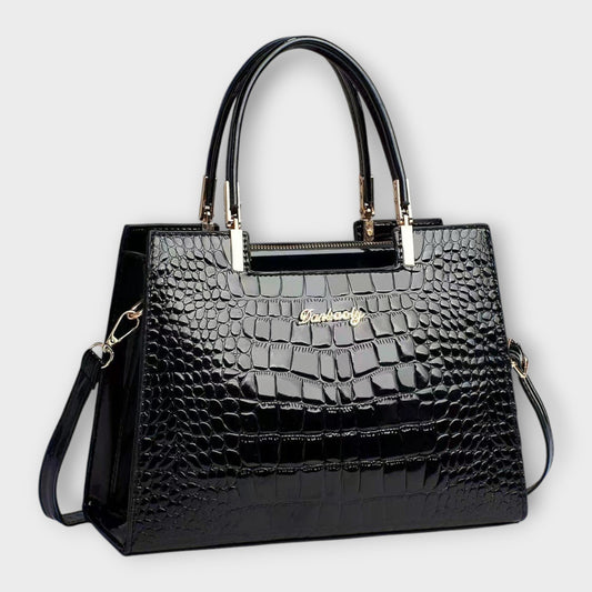 Maison Verdelle -  Bolso con estampado de piel de cocodrilo brillante