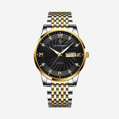 Herren Business Uhr aus Edelstahl