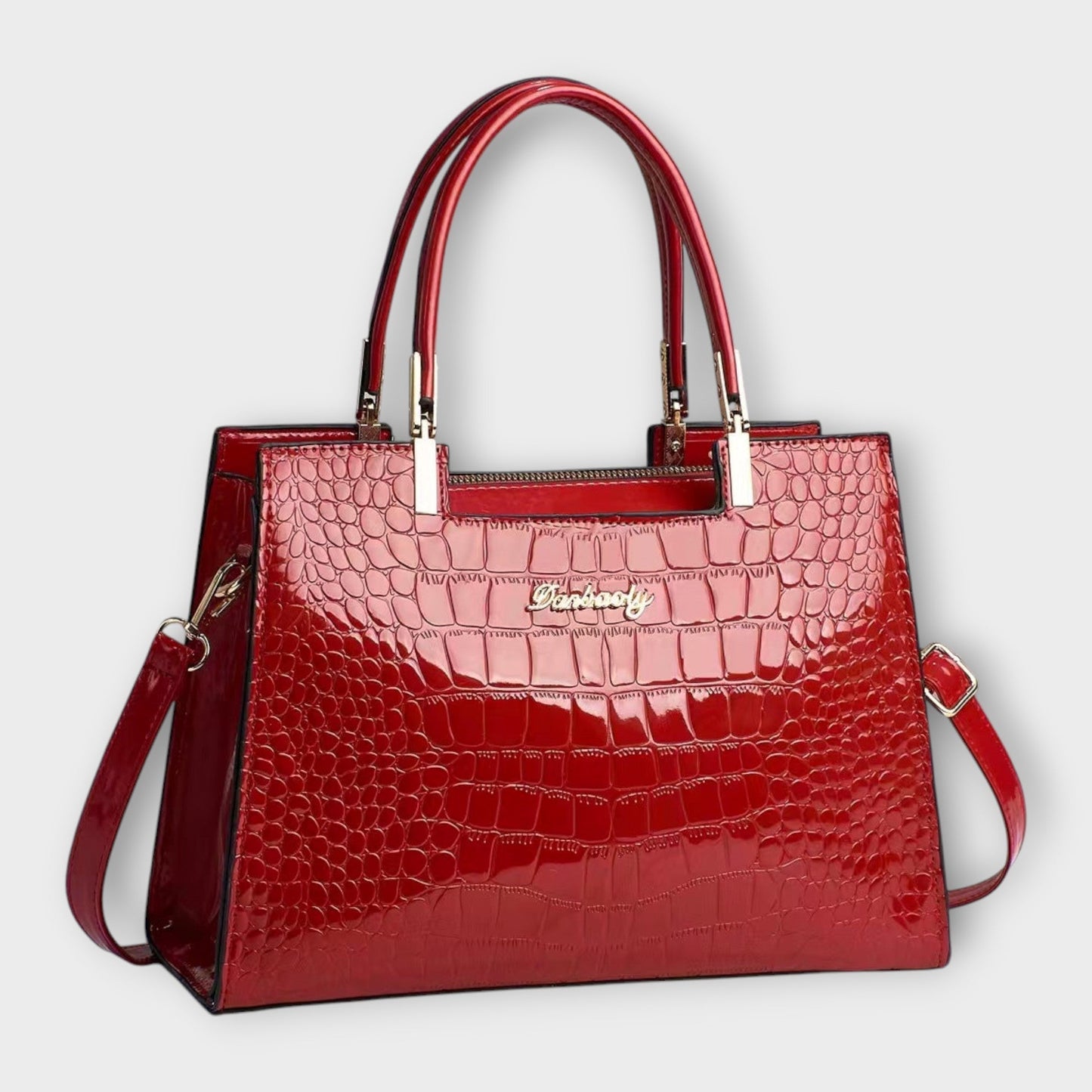 Maison Verdelle -  Bolso con estampado de piel de cocodrilo brillante