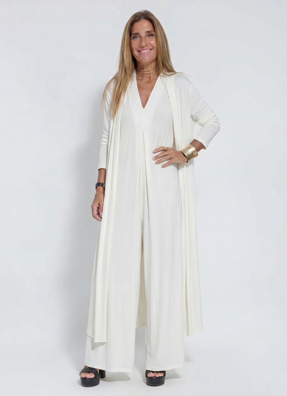 GERTRUDE | Conjunto de vestido largo moldeador y chaleco