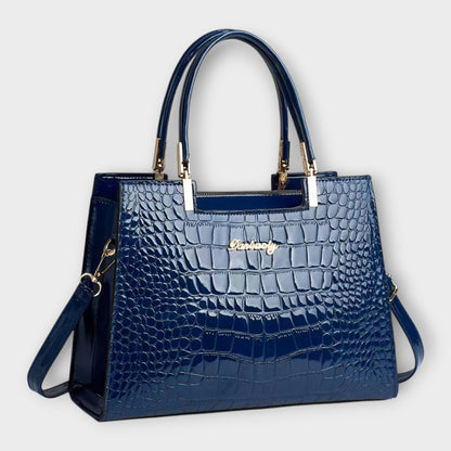 Maison Verdelle -  Bolso con estampado de piel de cocodrilo brillante