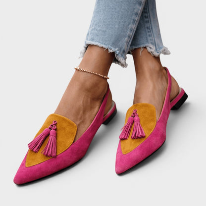 Rosalie™ | Sandales à talon à franges élégantes