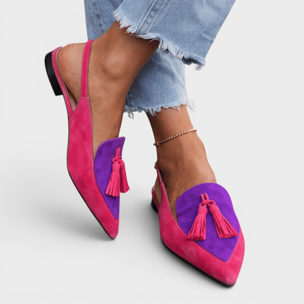 Rosalie™ | Sandales à talon à franges élégantes
