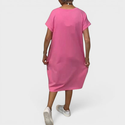 Nicole | Robe midi fluide à poches
