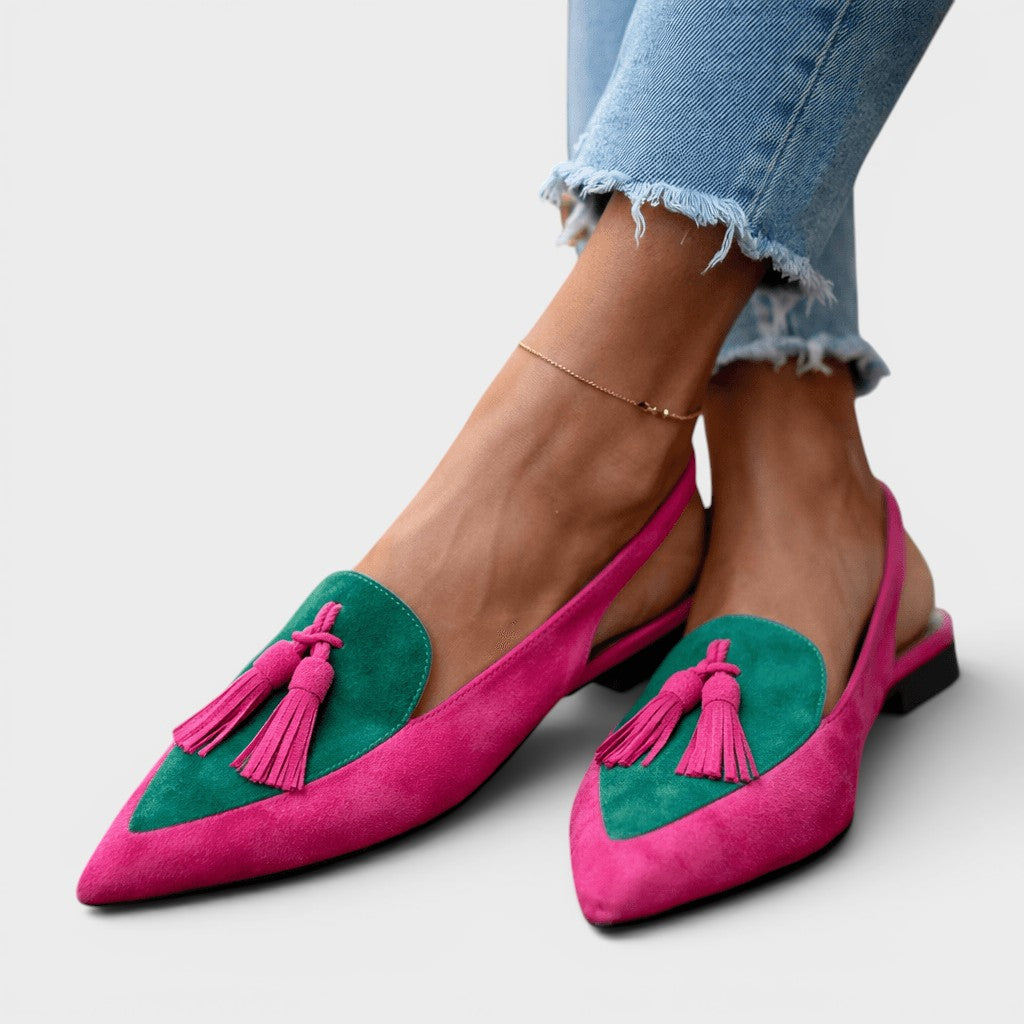 Rosalie™ | Sandales à talon à franges élégantes