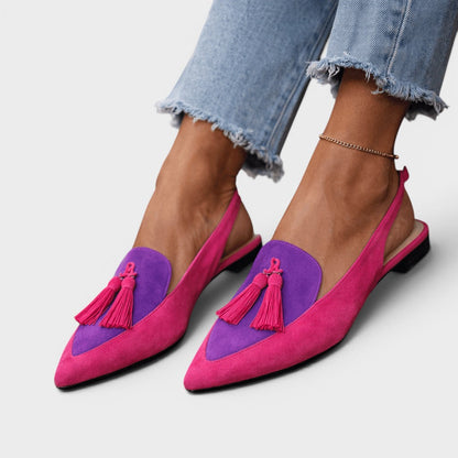 Rosalie™ | Sandales à talon à franges élégantes