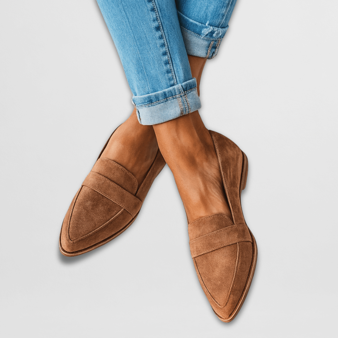 Helen™ | Weiche orthopädische Wildleder-Slipper