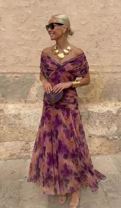Hendrika | Vestido de noche color coral