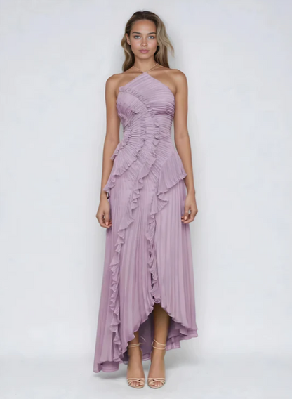 Melisa | Vestido de volantes color lavanda de edición limitada