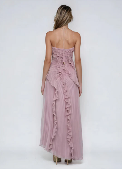Melisa | Vestido de volantes color lavanda de edición limitada