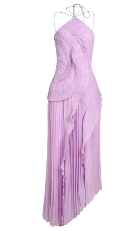 Melisa | Vestido de volantes color lavanda de edición limitada
