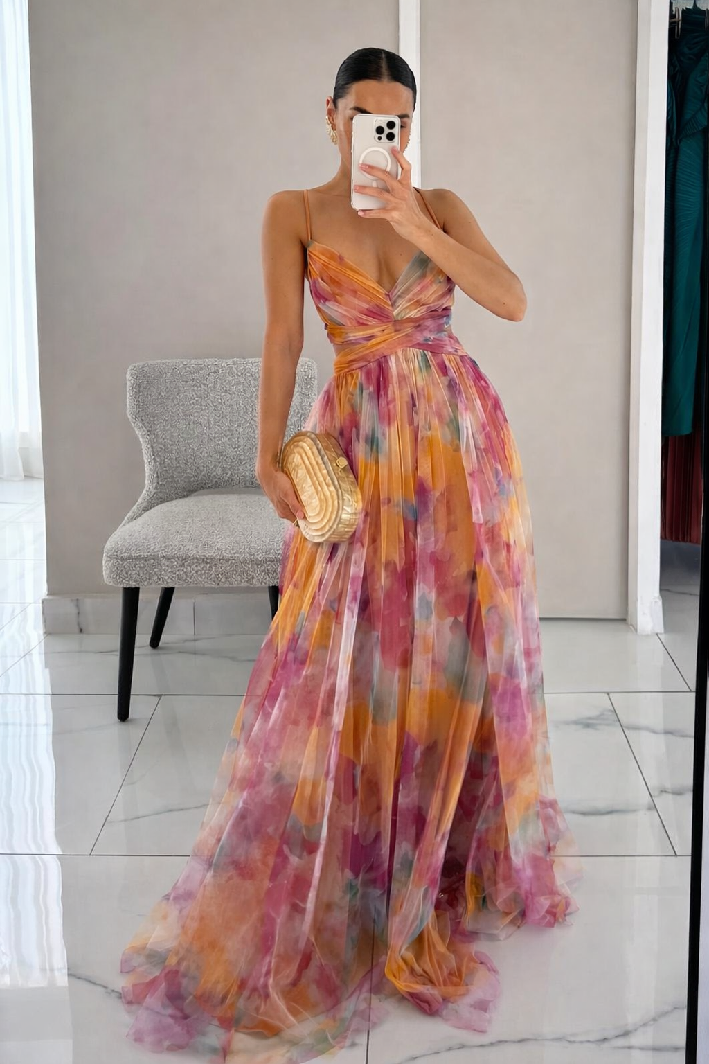 GISELLE™ |  Encantador vestido largo con estampado floral