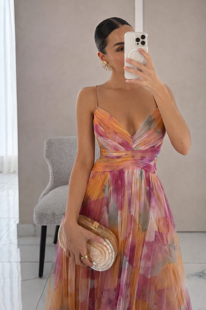 GISELLE™ |  Encantador vestido largo con estampado floral
