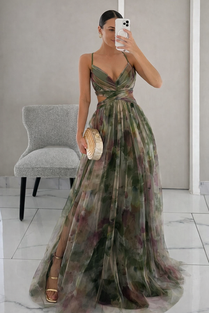 GISELLE™ |  Encantador vestido largo con estampado floral