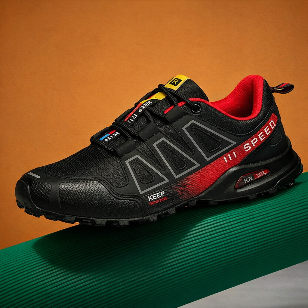 KEEP 3 | Zapatos de Senderismo ProGrip Negros y Rojos
