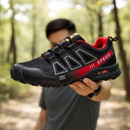 KEEP 3 | Zapatos de Senderismo ProGrip Negros y Rojos
