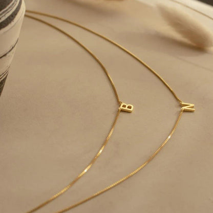 COLLIER À DOUBLE LETTRE
