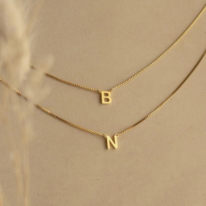 COLLIER À DOUBLE LETTRE