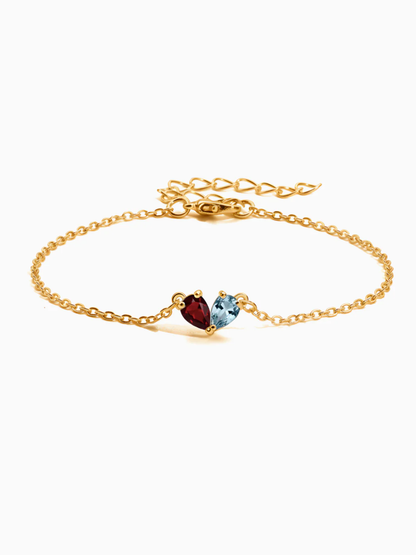 BRACELET DEUX CŒURS  – NOTRE LIEN