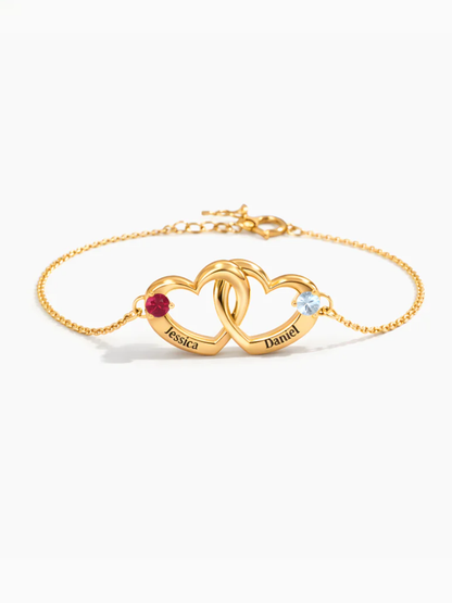BRACELET CŒURS ENTRELACÉS