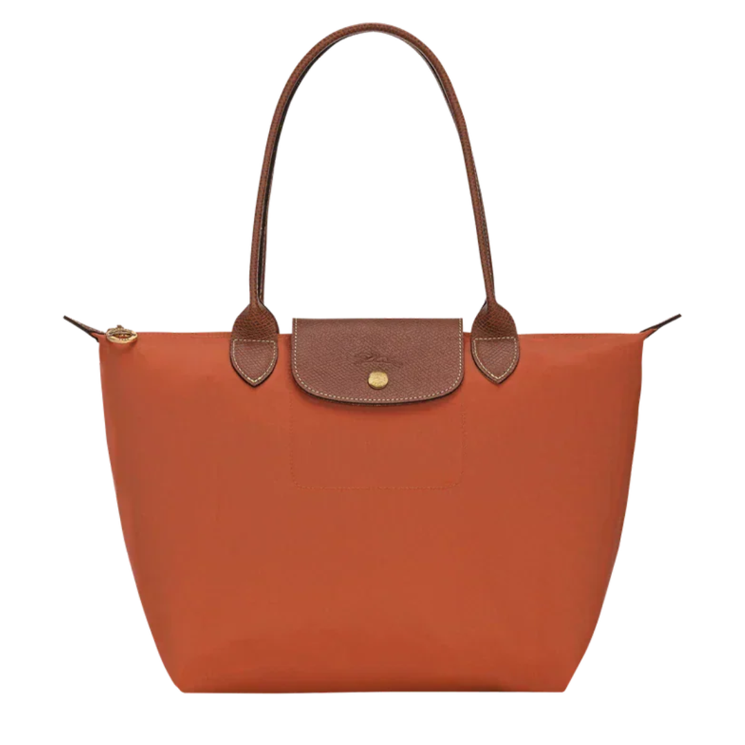Bolso Grande Nylon Plegable, Ladrillo