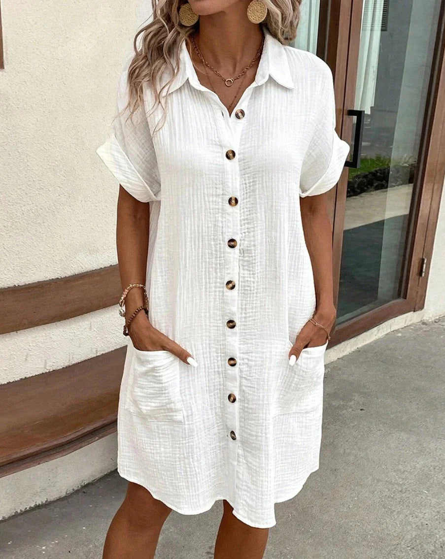 Amélie Vintage Midi Kleid