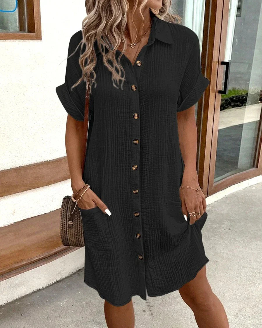 Amélie Vintage Midi Kleid