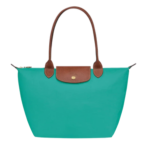Bolso Grande Nylon Plegable, Turquesa