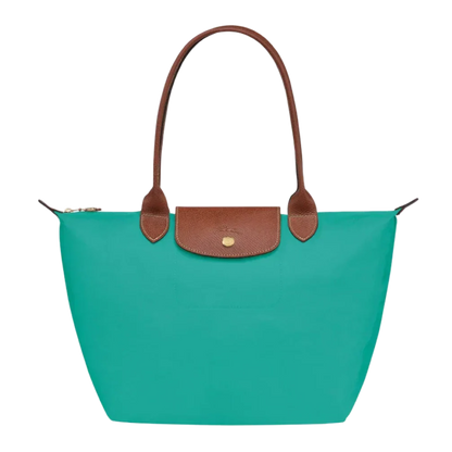 Bolso Grande Nylon Plegable, Turquesa