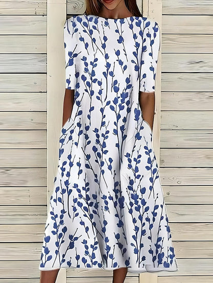 Sela™ – Sommerliches Midikleid mit elegantem Blumenprint