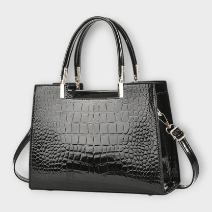 Maison Verdelle -  Bolso con estampado de piel de cocodrilo brillante