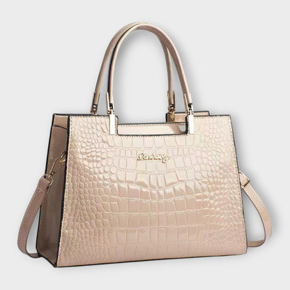 Maison Verdelle -  Bolso con estampado de piel de cocodrilo brillante