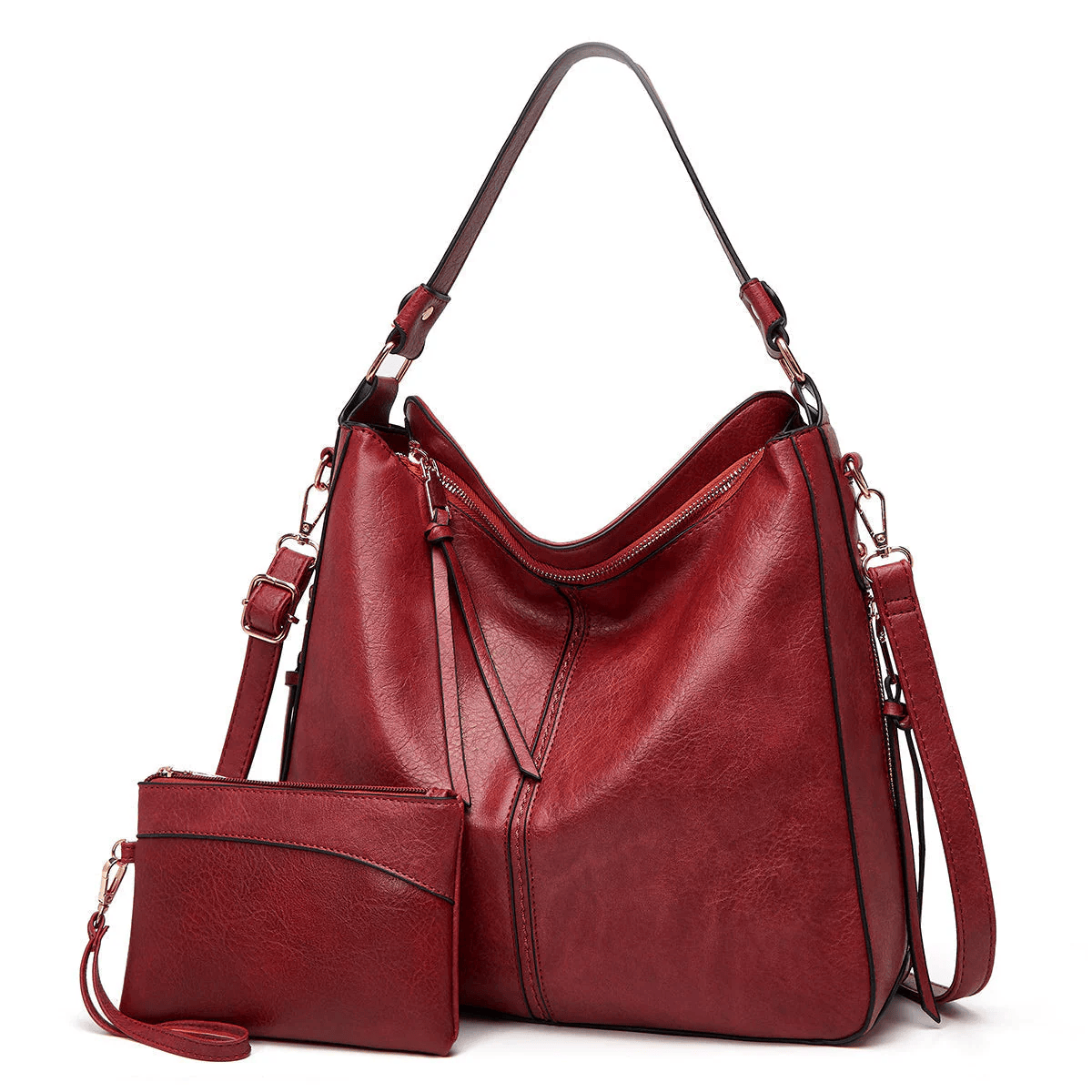 HOBO TULSSE – Bolso de cuero vintage + Monedero de Regalo