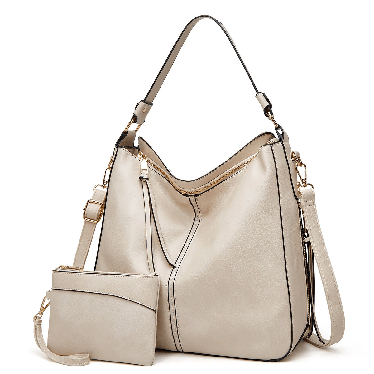 HOBO TULSSE – Bolso de cuero vintage + Monedero de Regalo