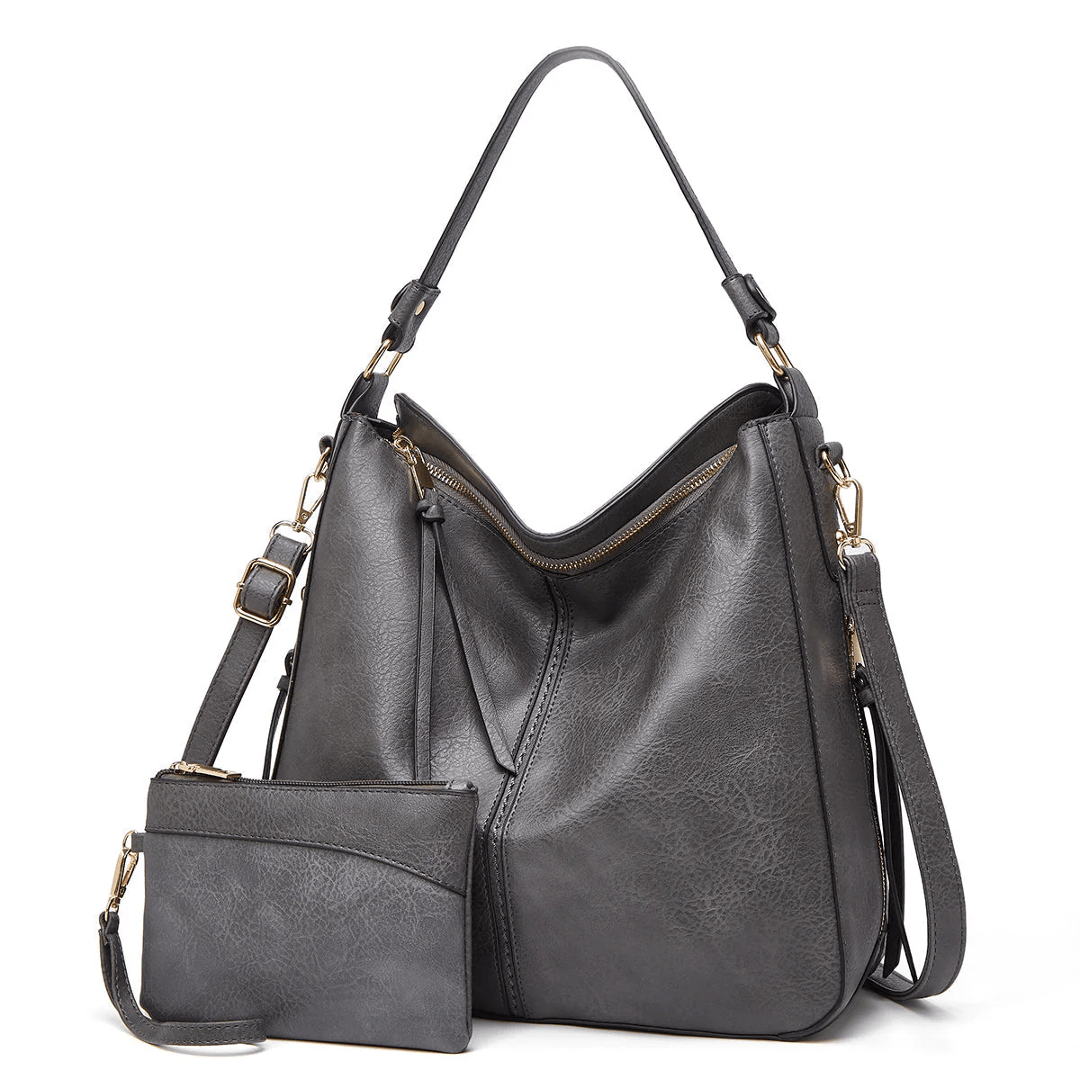 HOBO TULSSE – Bolso de cuero vintage + Monedero de Regalo