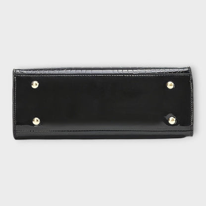 Maison Verdelle -  Bolso con estampado de piel de cocodrilo brillante