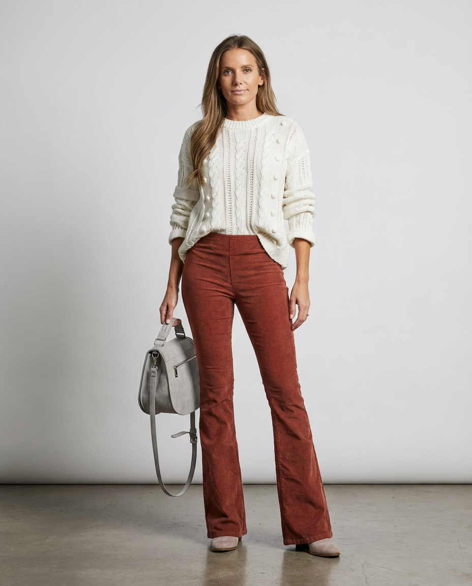 Chloe Cordhose mit Schlag