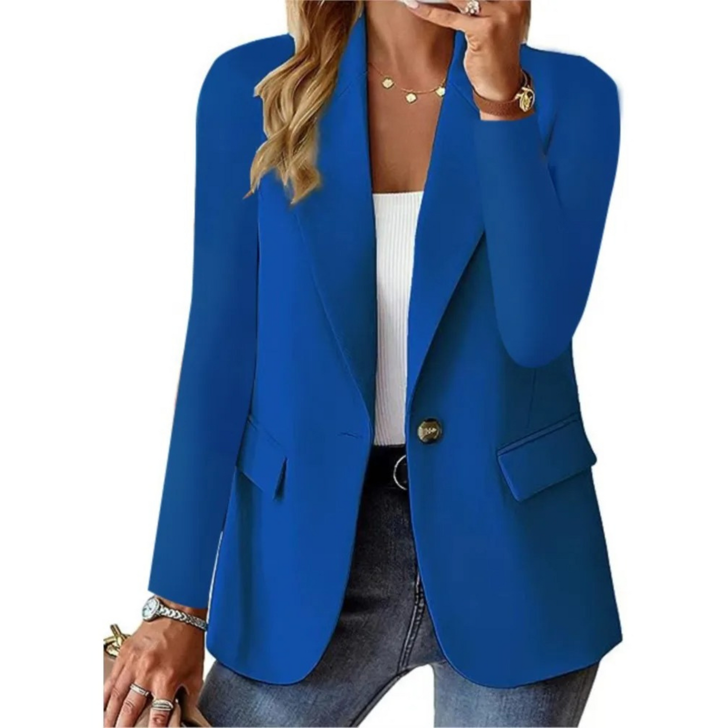 Sofie | Damenblazer mit Taschen und Knöpfen