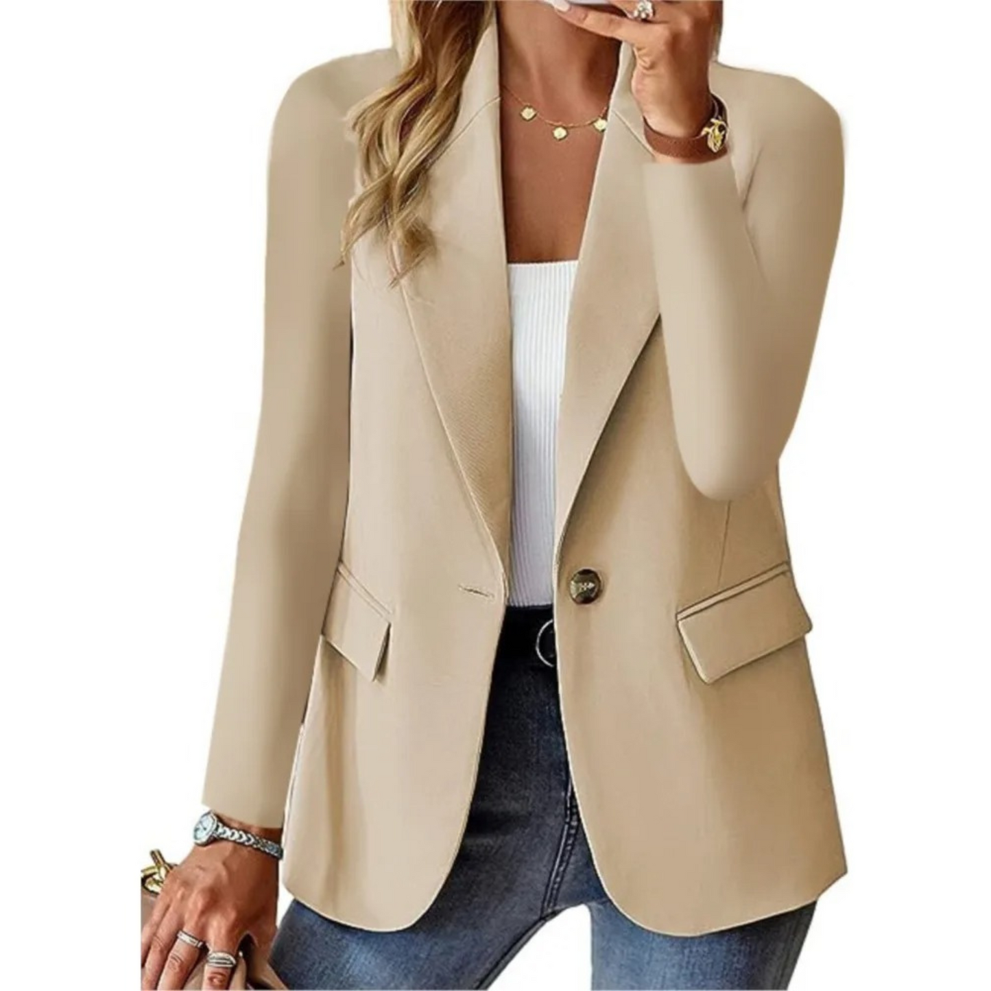 Sofie | Damenblazer mit Taschen und Knöpfen
